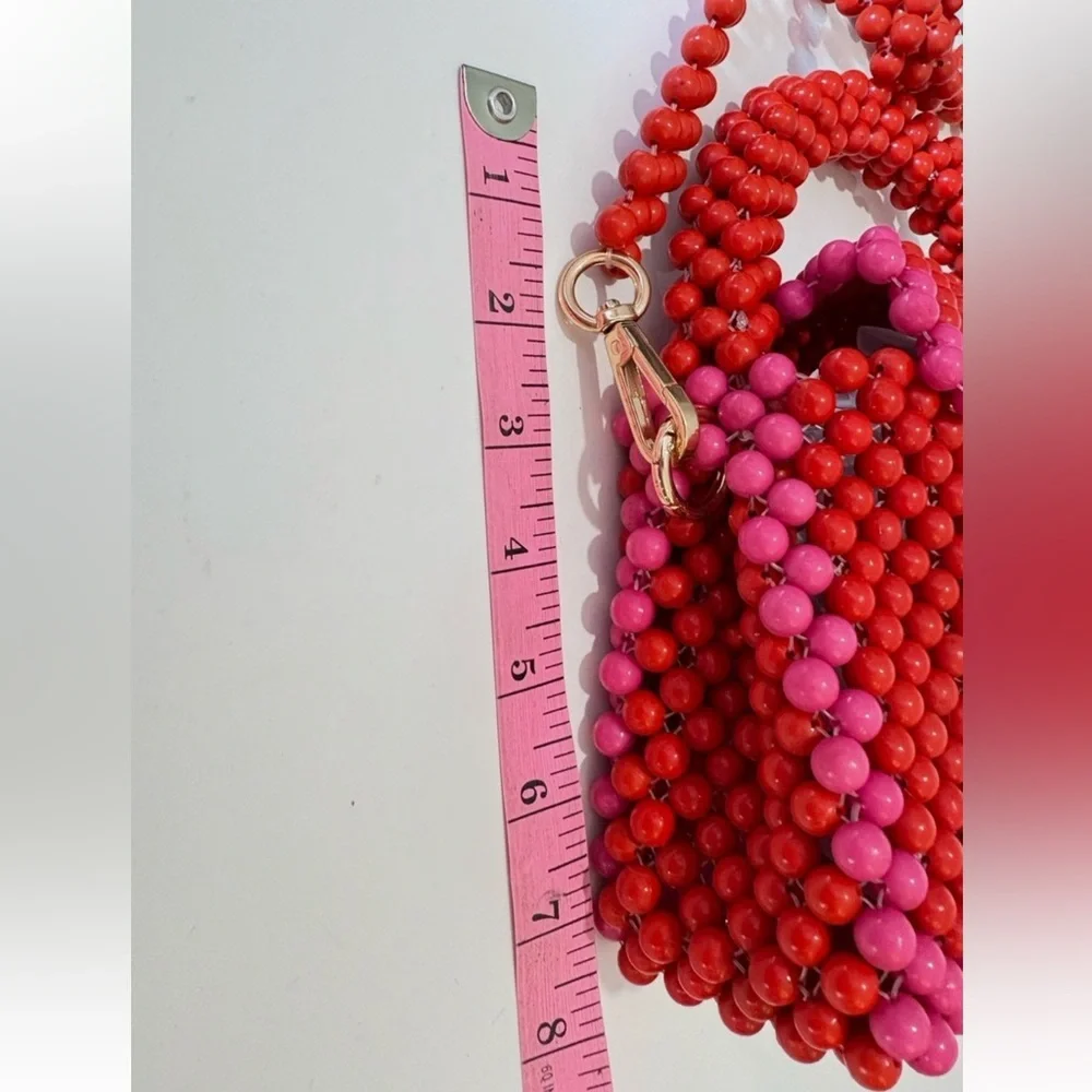 NEW Kate Spade New York x Target - Pink/Red‎ Colorblock Beaded Crossbody Bag